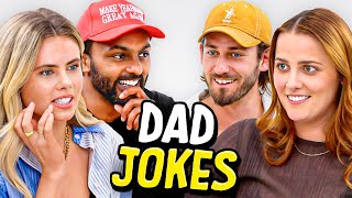 Dad Jokes  Dont laugh Challenge  Sath x Peyton vs Kat x Pat  Raise Your Spirits [upl. by Gladys523]