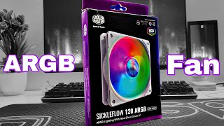 Unboxing amp Installation ARGB Fan in PC  Cooler Master Sickleflow 120 🔥 [upl. by Esinel]