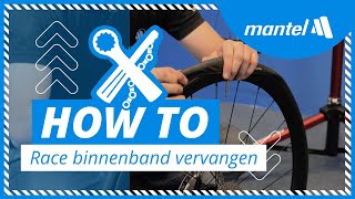 BINNENBAND VERVANGEN van je RACEFIETS Mantel Howto [upl. by Trotter]