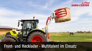 Frontlader Hecklader Anbauen nachrüsten hydraulisch Traktor Schlepper  Fliegl Agro Center [upl. by Lleral179]