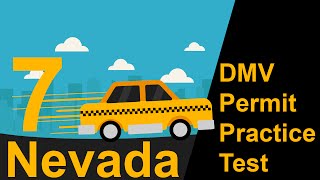 Nevada DMV Permit Practice Test 7  2018 [upl. by Ecinnahs54]