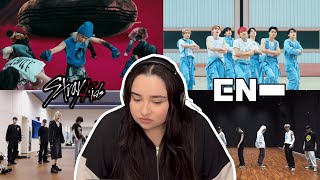 FIRST TIME REACTING TO KPOP GROUPS PT2 STRAY KIDS ENHYPEN [upl. by Rednirah458]