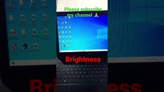 कंप्यूटर Laptop का Brightnees कैसे बढ़ाएंHow to increase and decrease brightnessshorts [upl. by Cindee]