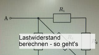 Lastwiderstand berechnen  so gehts [upl. by Irama]