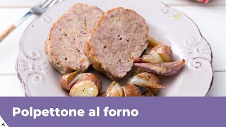 POLPETTONE AL FORNO CON PATATE Ricetta facilissima [upl. by Ahselrac]