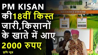 PM Kisan Samman Nidhi Yojana की 18th Installment PM Modi ने की जारी  Maharashtra  Washim [upl. by Ashbey585]