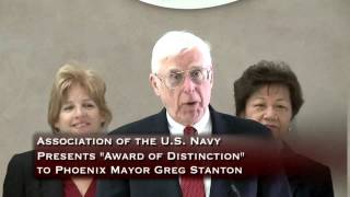 News Conference Mayor Stanton presented National Award of Distinction [upl. by Pallua]