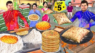 Cheese Pillow Paratha Zero Fat Chole Kulcha Cooking Street Food Collection Hindi Kahani Stories [upl. by Enrichetta]