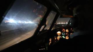 Взлет Ту154 из Внуково  Tupolev Tu154m Take off from UUWW Cockpit view [upl. by Eylsel]