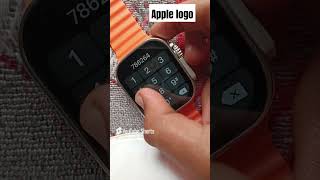 T10 Ultra smart watch Mein Apple logo code Kaise lagaen virlshort tranding smartwatch kalukaliya [upl. by Leroi563]