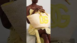 Dolce amp Gabbana Kendra raffia tote bag [upl. by Shandy303]