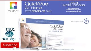 How To Use ART Self Test At Your Home  Quidel QuickVue Brand [upl. by Jordanson]