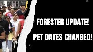 FORESTER EXAM UPDATE PETPST date changed [upl. by Anavas]