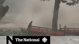 Typhoon Mangkhut slams China and the Philippines [upl. by Chlori]