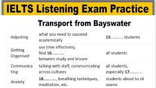 Transport From Bayswater Ielts Listening  Ielts Listening Practice Test 2023  Fast Listening [upl. by Adda]