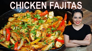 How to make CHICKEN FAJITAS  Chicken fajita MARINADE  Villa Cocina [upl. by Midas267]