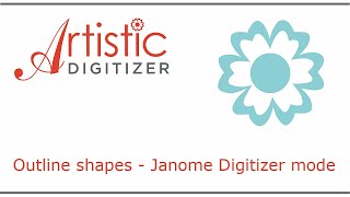 Outline shapes Janome Digitizer [upl. by Iloj]