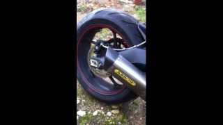 Triumph Street Triple R 2013 2014 2015 2019 Arrow exhaust sound [upl. by Cini859]