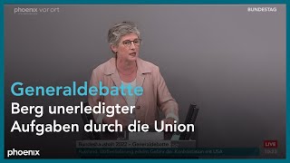 Britta Haßelmann bei der Generaldebatte zum Bundeshaushalt 2022 am 010622 [upl. by Izzy680]