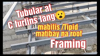 Roofing framing na pinakatipid pinakamibilis gawin at matibay pa julyemz [upl. by Venetia]