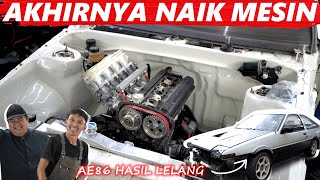 TOYOTA AE86 LELANG AKHIRNYA NAIK MESIN   PROJECT AE86 LELANG PART 2 [upl. by Sllew382]