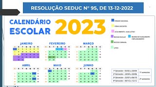 Calendário Escolar 2023 [upl. by Palumbo657]