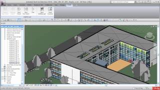 REVIT  Architecture Walkthrough Up Stairs with 3D Edit Controls  CADclips [upl. by Mickelson839]