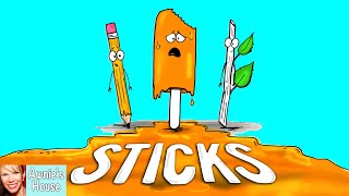 ☀️ Kids Book Read Aloud STICKS by Diane Alber [upl. by Jess]