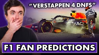 Reacting to F1 fans BOLD Predictions for 2024 Season [upl. by Cirred771]