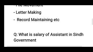 Job Description of Assistant in College Education Department I Salary pf Assistant in Education [upl. by Neerom793]