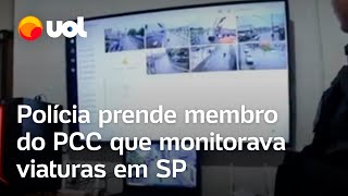 Membro do PCC que monitorava viaturas é preso em Santos vídeos mostram como o esquema funcionava [upl. by Lahcym]