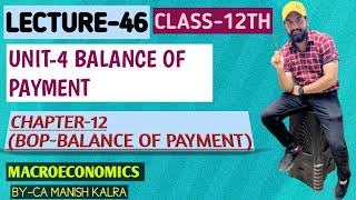 Balance Of Payment  BOP  Chapter12  Class12 Macroeconomics  CA MANISH KALRA [upl. by Roseanna]