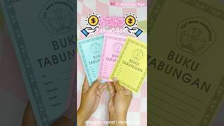 BUKU TABUNGAN HARUS PUNYA😭😋 bukutabungan tabunganberwarna [upl. by Aerdnna]