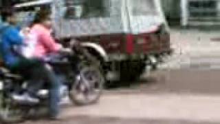 A girl riding pulzar in manipal india [upl. by Rhyne]