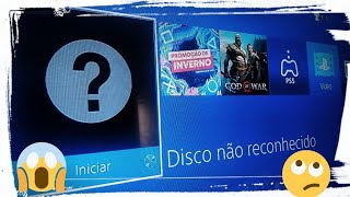 PS4 não ler jogo  DISCO NÃO RECONHECIDO [upl. by Kwei297]