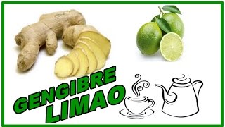 CHA DE GENGIBRE COM LIMAO AJUDA EMAGRECER εïз ALINE FORDE [upl. by Ais]