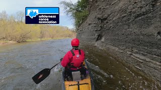 Solo Whitewater Canoeing the Lower Credit River in Medium Water [upl. by Brechtel80]