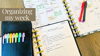 Organizing My Week in My Planner planwithme organizeyourweek [upl. by Amathist]