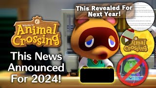 This News Announced For Animal Crossing in 2024 [upl. by Gallard]