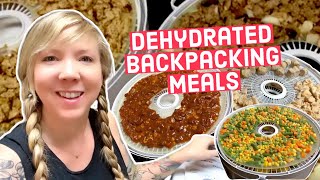 Dehydrated Backpacking Meals for 5 Days  all the food I’m carrying [upl. by Sirrad]