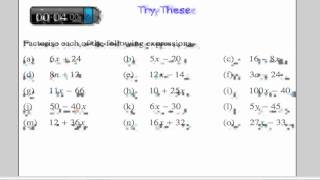 Factorising Expressions [upl. by Torrey853]