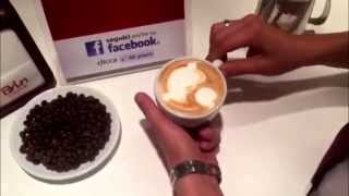 Bin Caffè Latte Art tutorial lOrso [upl. by Gnouc344]