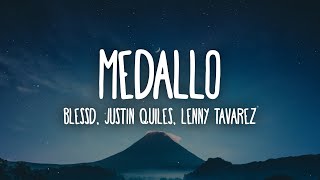 Blessd Justin Quiles Lenny Tavarez  Medallo LetraLyrics [upl. by Candis]