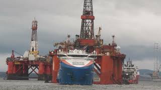 Stena Spey arrives in Cromarty Firth 2023 [upl. by Yasdnil455]