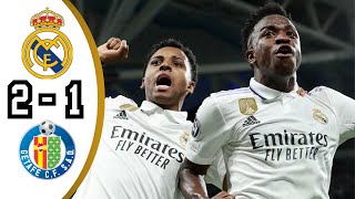 Real Madrid vs Getafe 21  Highlights All Goals [upl. by Tammi]