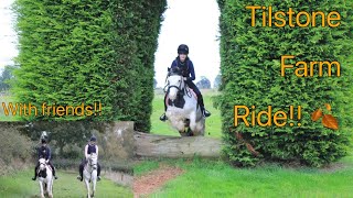 Tilstone farm ride with friends🐴🍁cross countrySpooking 🎃 water fun 💦 [upl. by Ettenil]