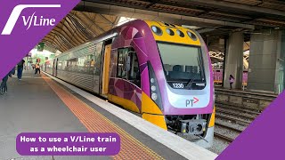 how to use a VLine train as a wheelchair user [upl. by Ailedamla]