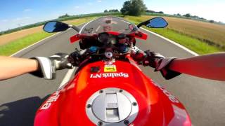 Aprilia RS 125 Full Power  Arrow Exhaust  Acceleration  Easy ride  GoPro Hero4 Black Full HD [upl. by Colbert857]