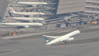 Hong Kong Airport with ATC [upl. by Gnap539]