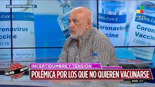 Fuerte debate entre médicos pro y antivacunas [upl. by Enoryt519]